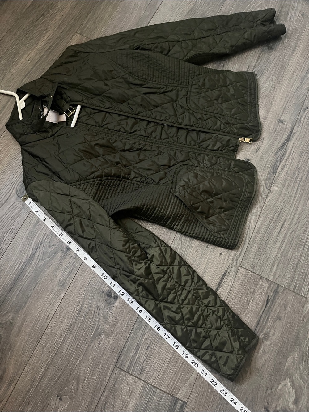 Banana Republic Quilted Puffer Jacket - Olive Green